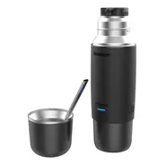 Termo Eléctrico Peabody Pe-etl500n Para Auto 500ml De Acero Inoxidable Negro